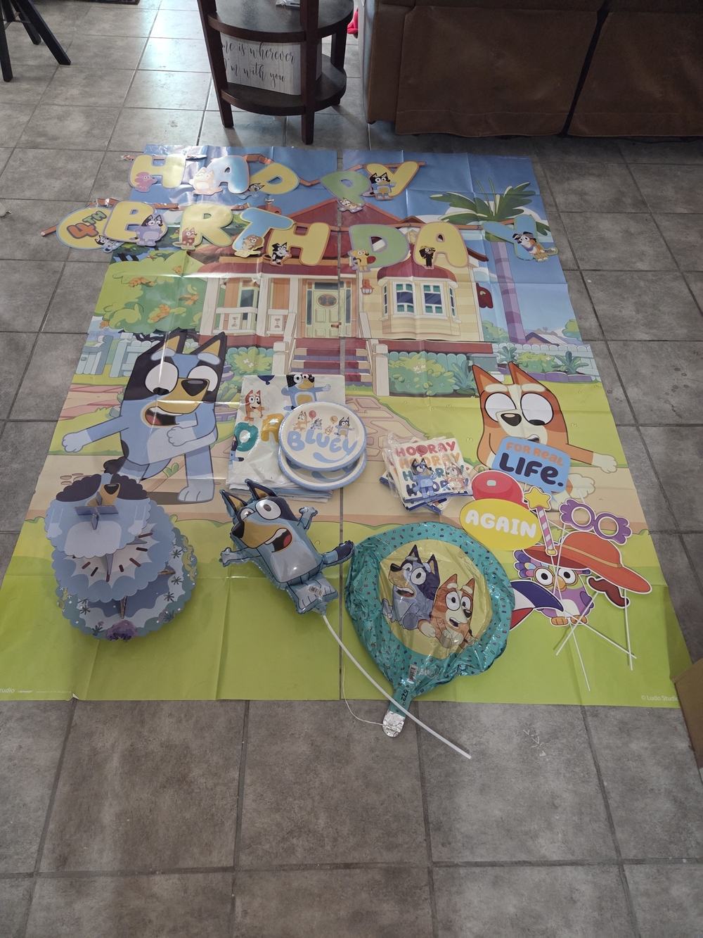 Birthday Party Decorations Kit - Blue and Multicolor